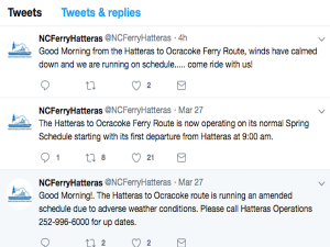 New: Route-Specific Twitter Feeds